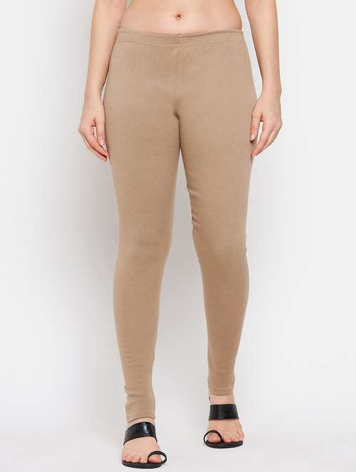 mid rise solid woolen leggings - 18519363 -  Standard Image - 0