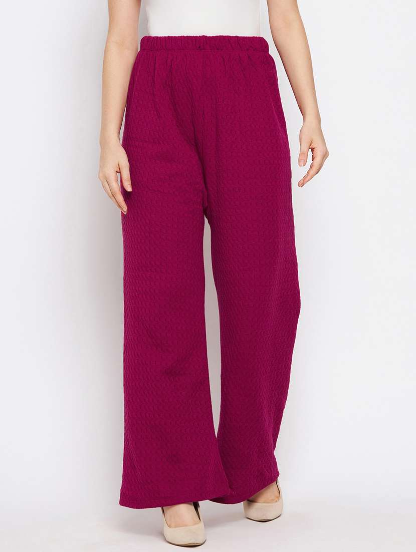 solid straight palazzo