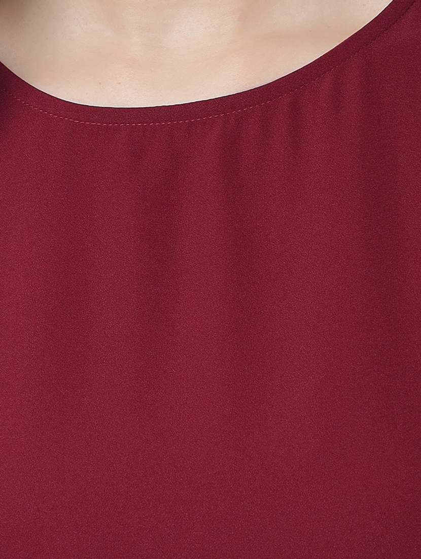 women's peplum round neck top - 18519543 -  Standard Image - 4