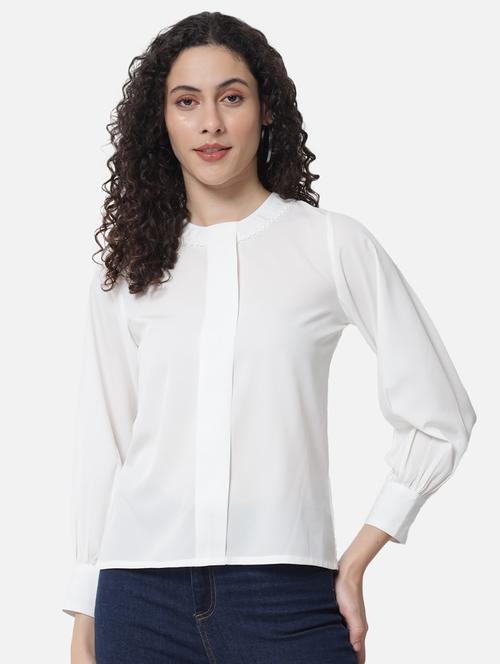 women's straight round neck top - 18519552 -  Standard Image - 0