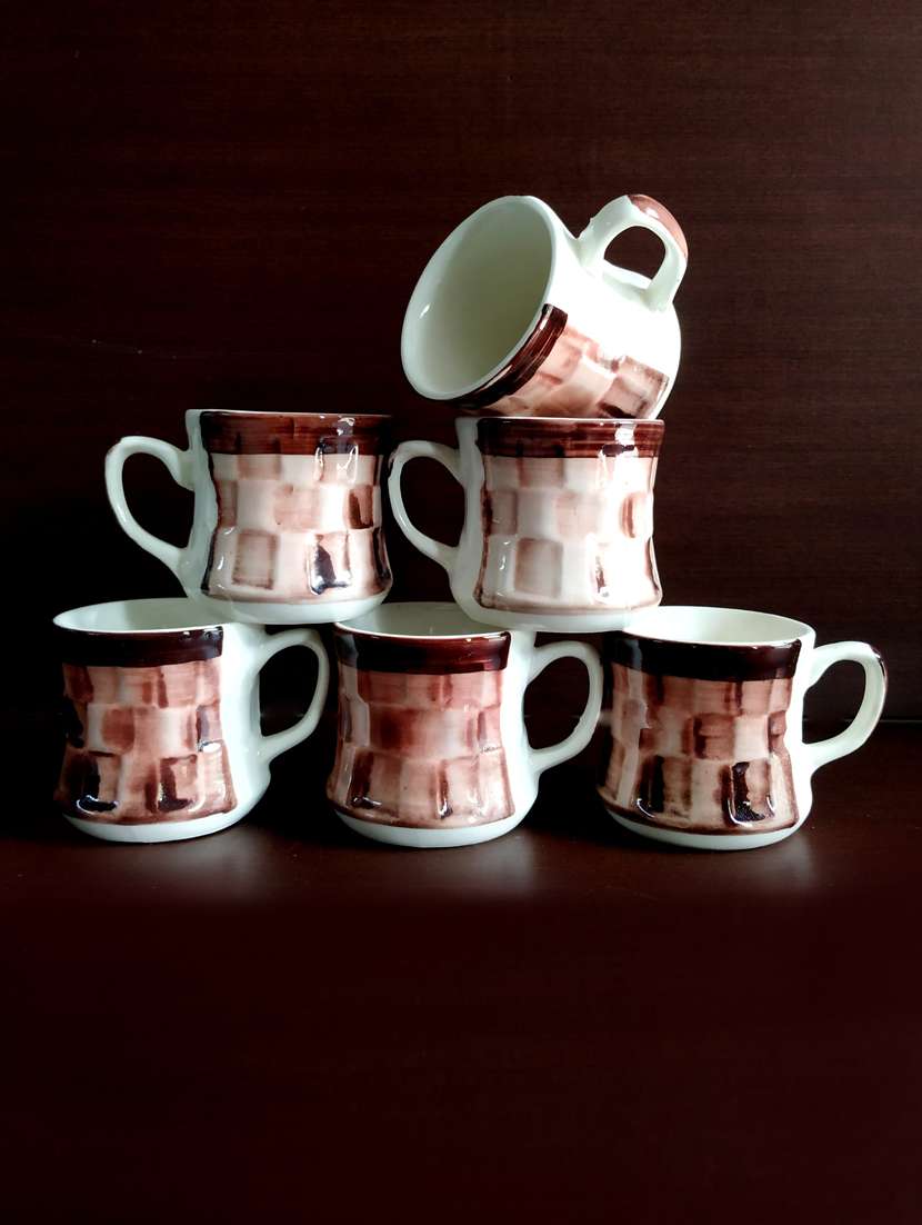 charming set of 6 cups | cupset | tea cups | set of 6 cups | ceramic