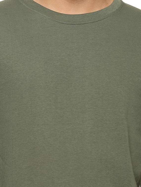 olive green solid sweatshirt - 18519778 - Standard Image - 4