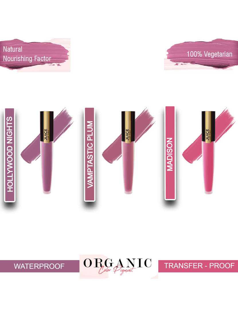 pack of 3 juice matte lipstick 