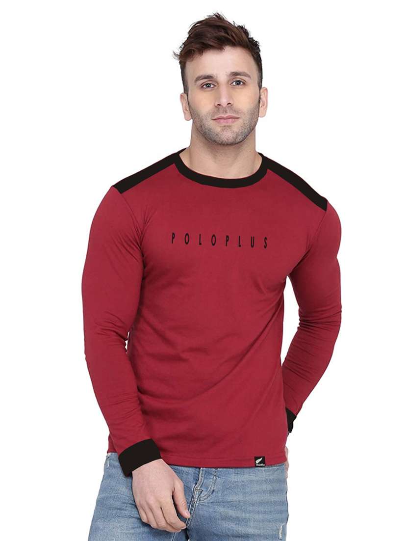 color blocked logo print t-shirt