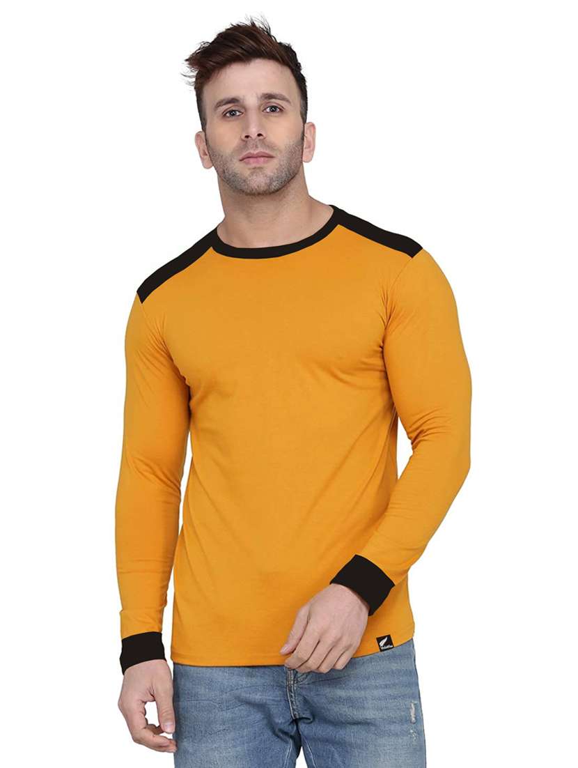 color blocked solid t-shirt