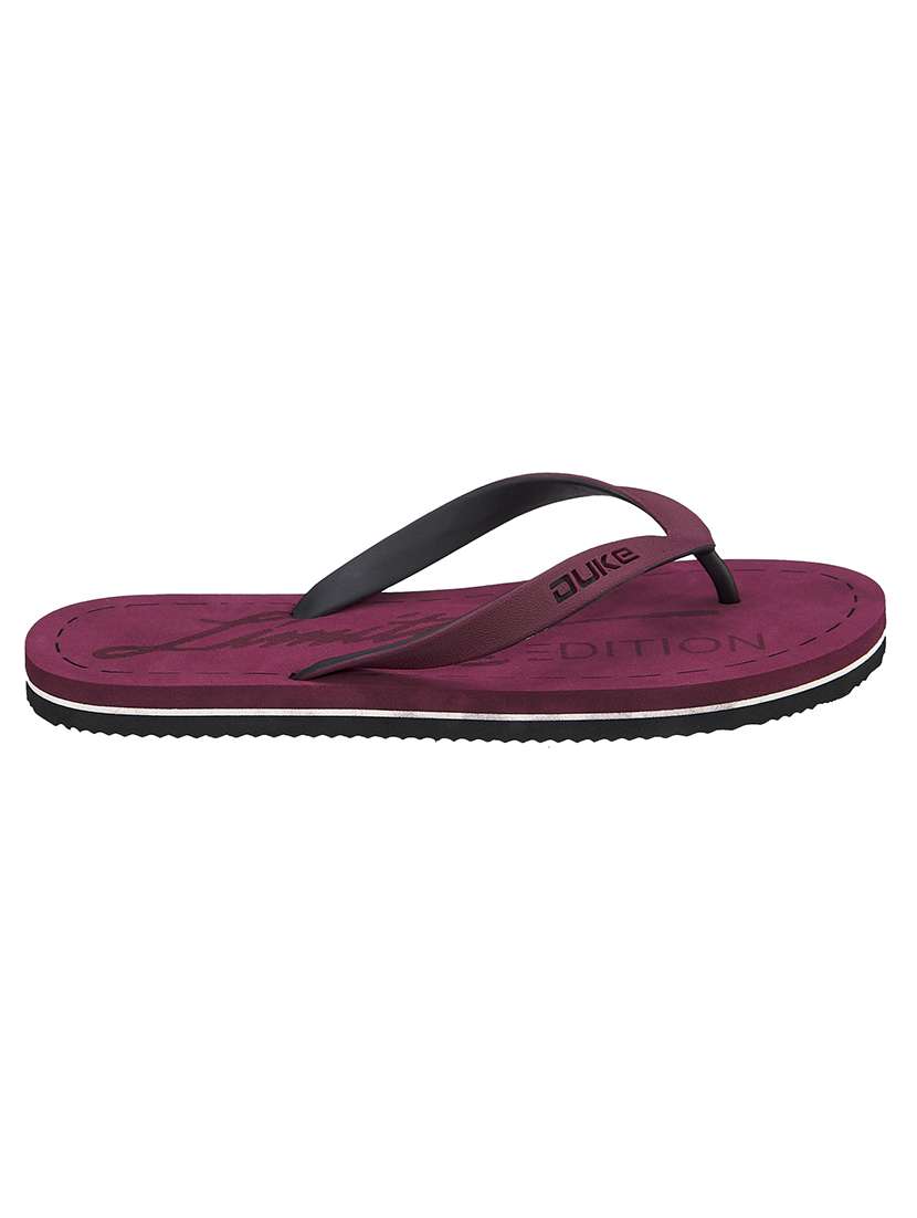 mens maroon toe separator slipper - 18520186 -  Standard Image - 1