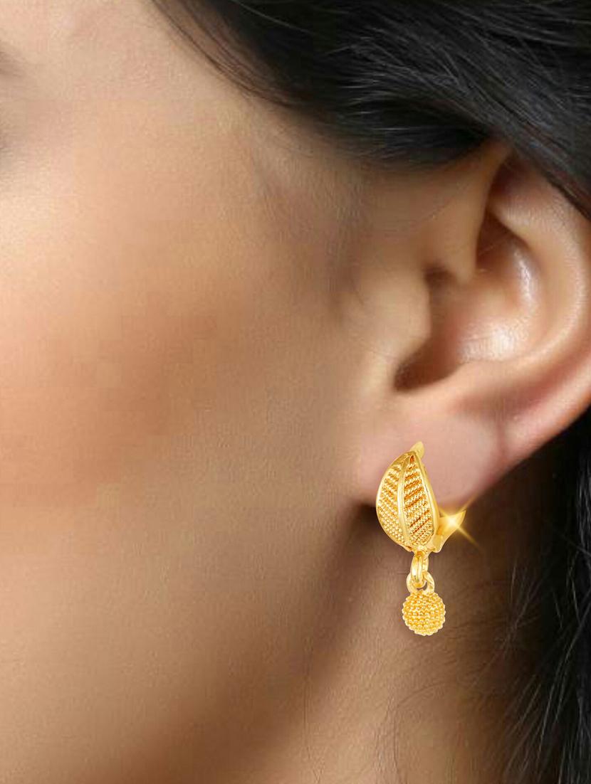 clip on fancy drop bali earring - 18520214 - Standard Image - 1