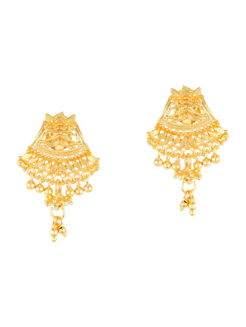 gold plated stud earring