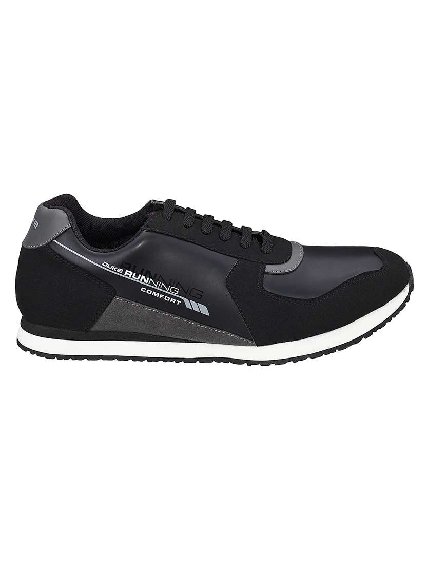 mens black lace up sport shoe - 18520275 -  Standard Image - 1