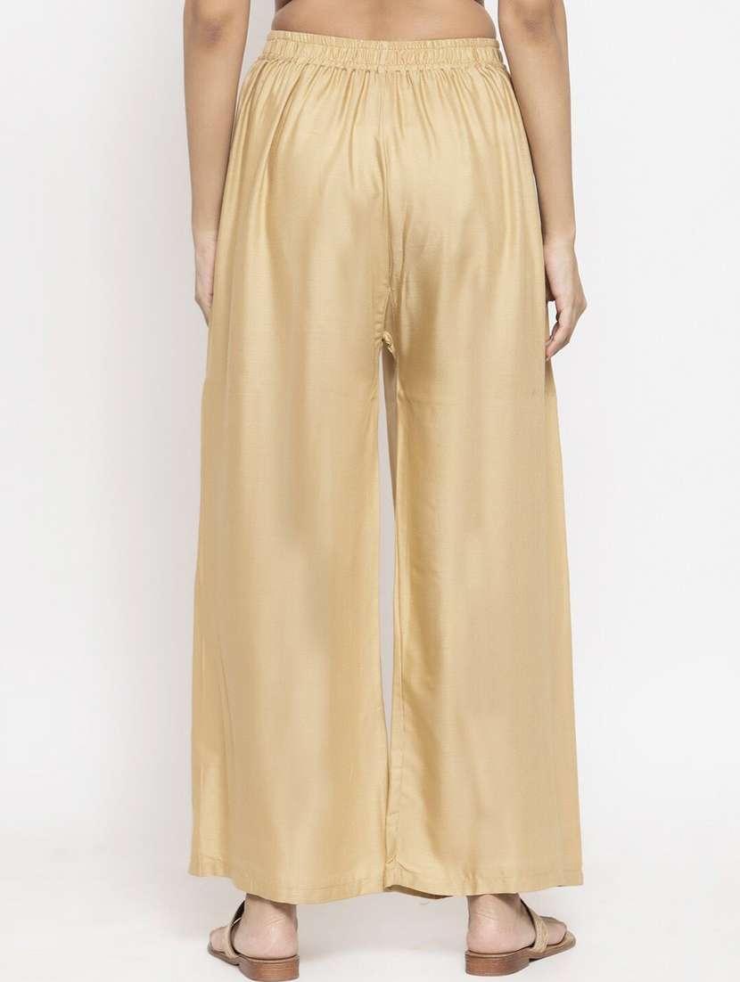 pack of 2 solid flared palazzo - 18520444 -  Standard Image - 4