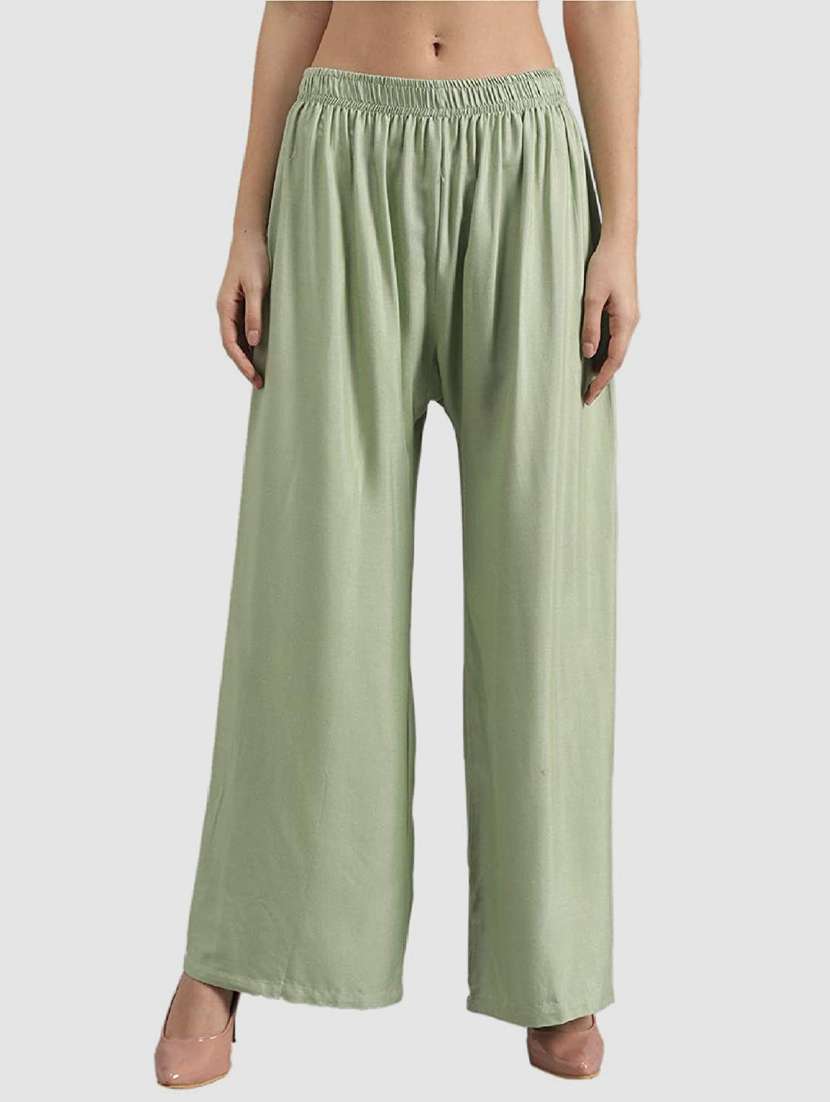 pack of 2 solid flared palazzo - 18520452 -  Standard Image - 1