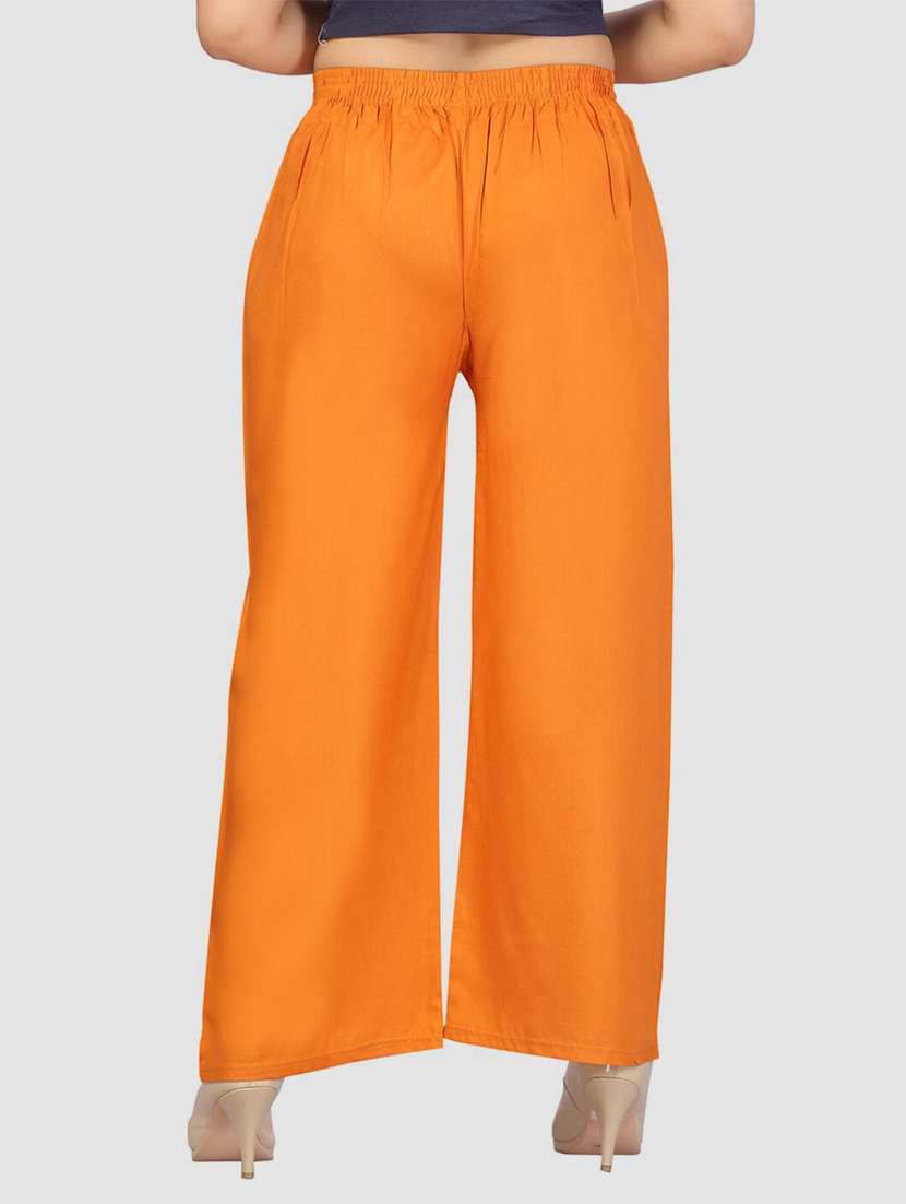 pack of 2 mid rise solid palazzo - 18520502 -  Standard Image - 4