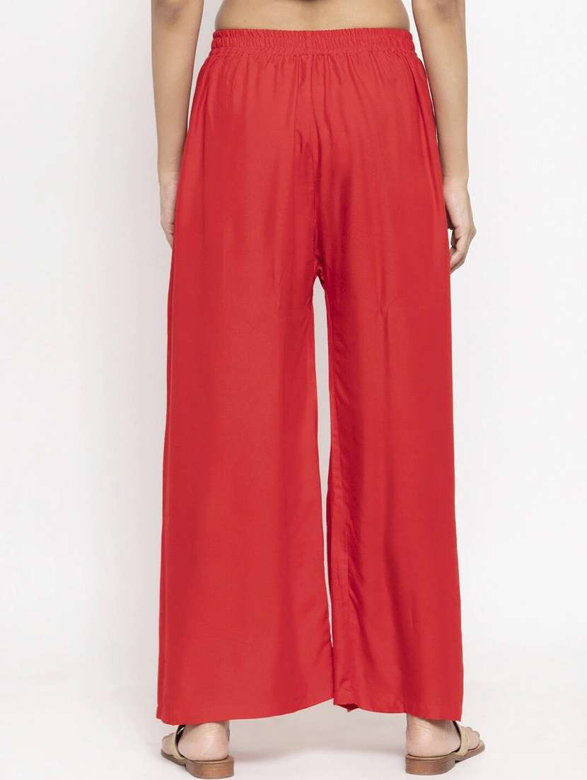 pack of 2 solid flared palazzo - 18520503 - Standard Image - 4