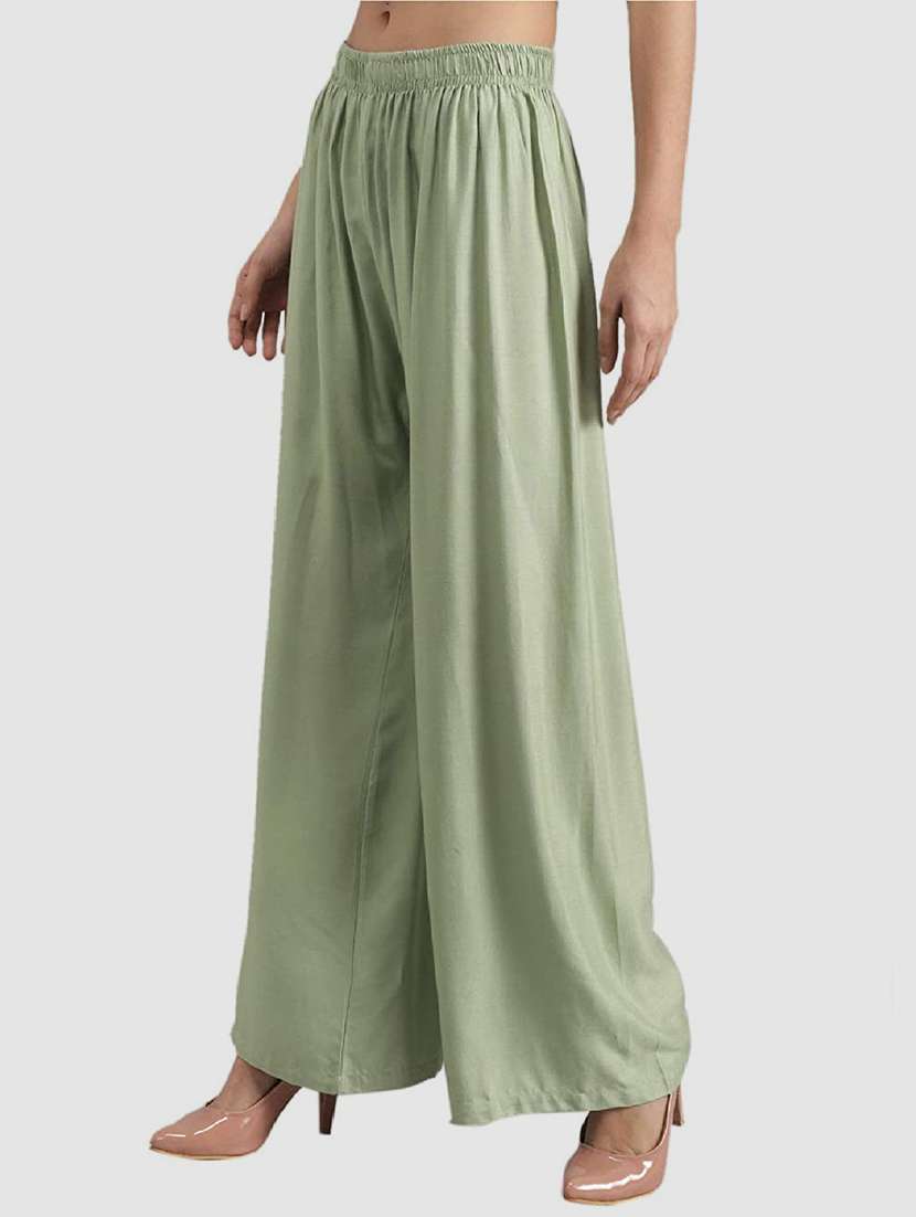 pack of 2 solid flared palazzo - 18520506 -  Standard Image - 1