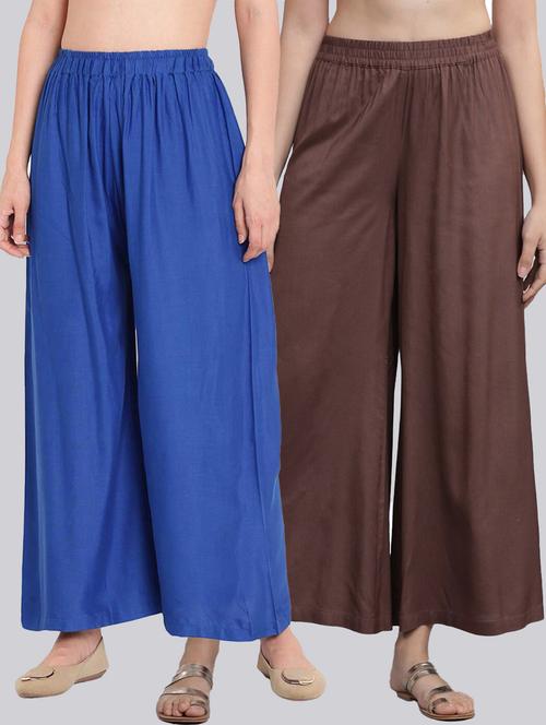 pack of 2 flared palazzos - 18520533 - Standard Image - 0