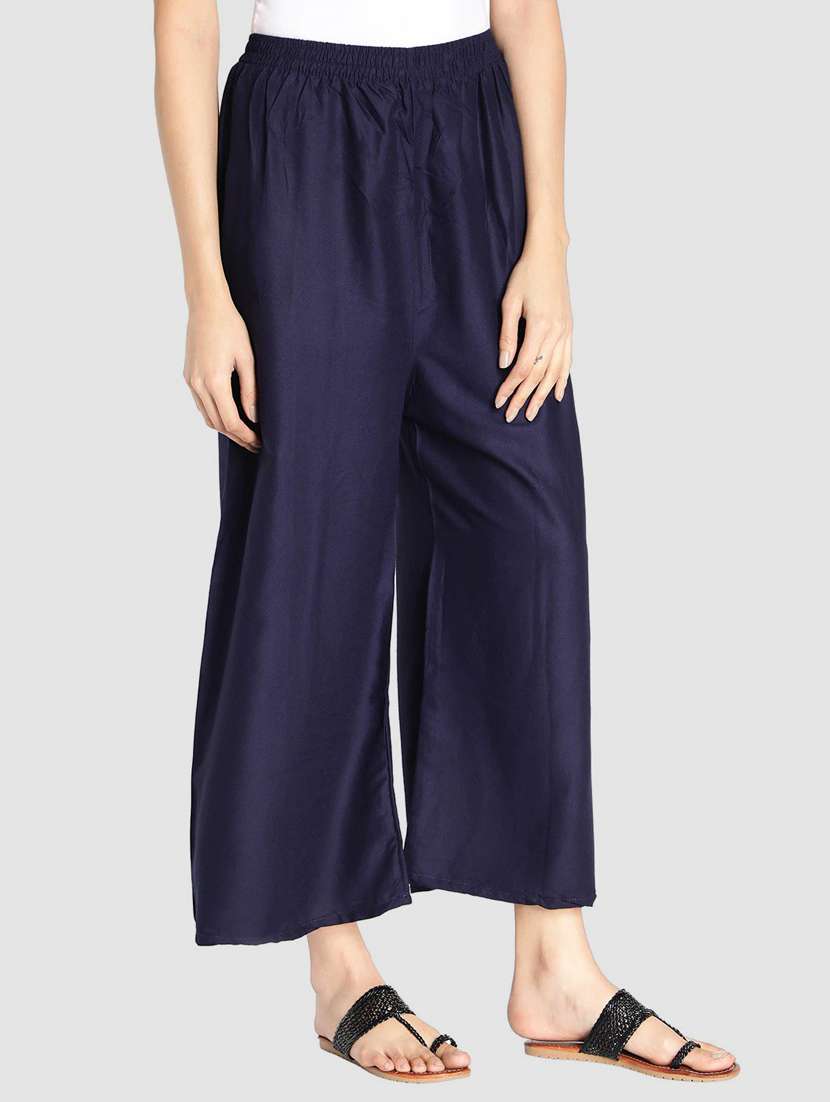 pack of solid flared palazzo - 18520552 -  Standard Image - 1