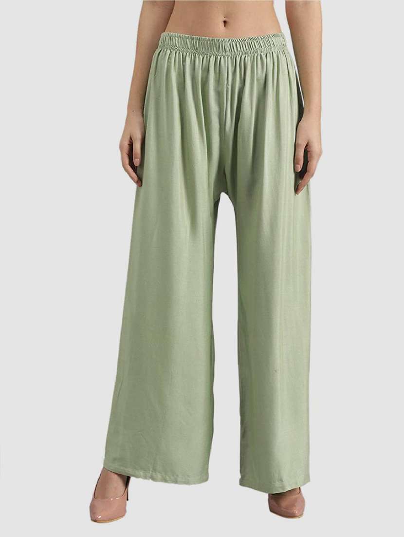 pack of 2 solid flared palazzo - 18520553 -  Standard Image - 1