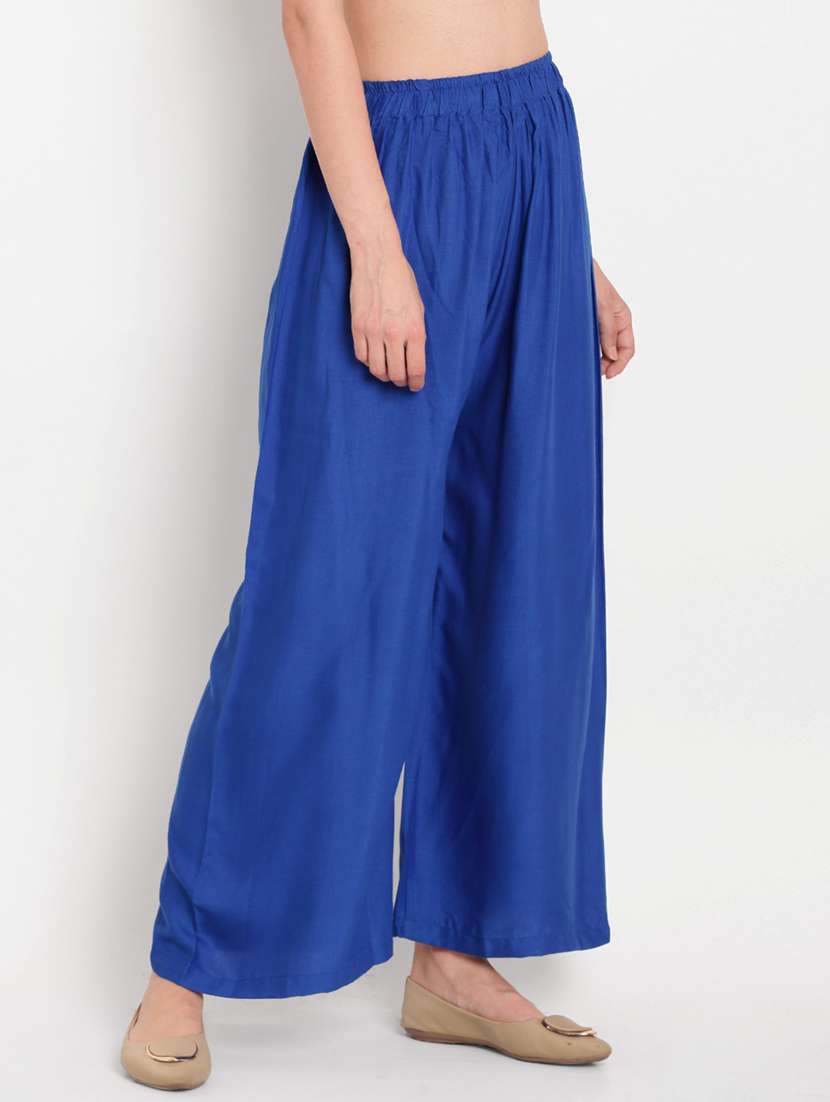 pack of solid flared palazzo - 18520557 -  Standard Image - 1