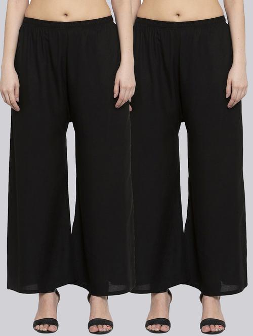 pack of 2 flared palazzos  - 18520576 -  Standard Image - 0