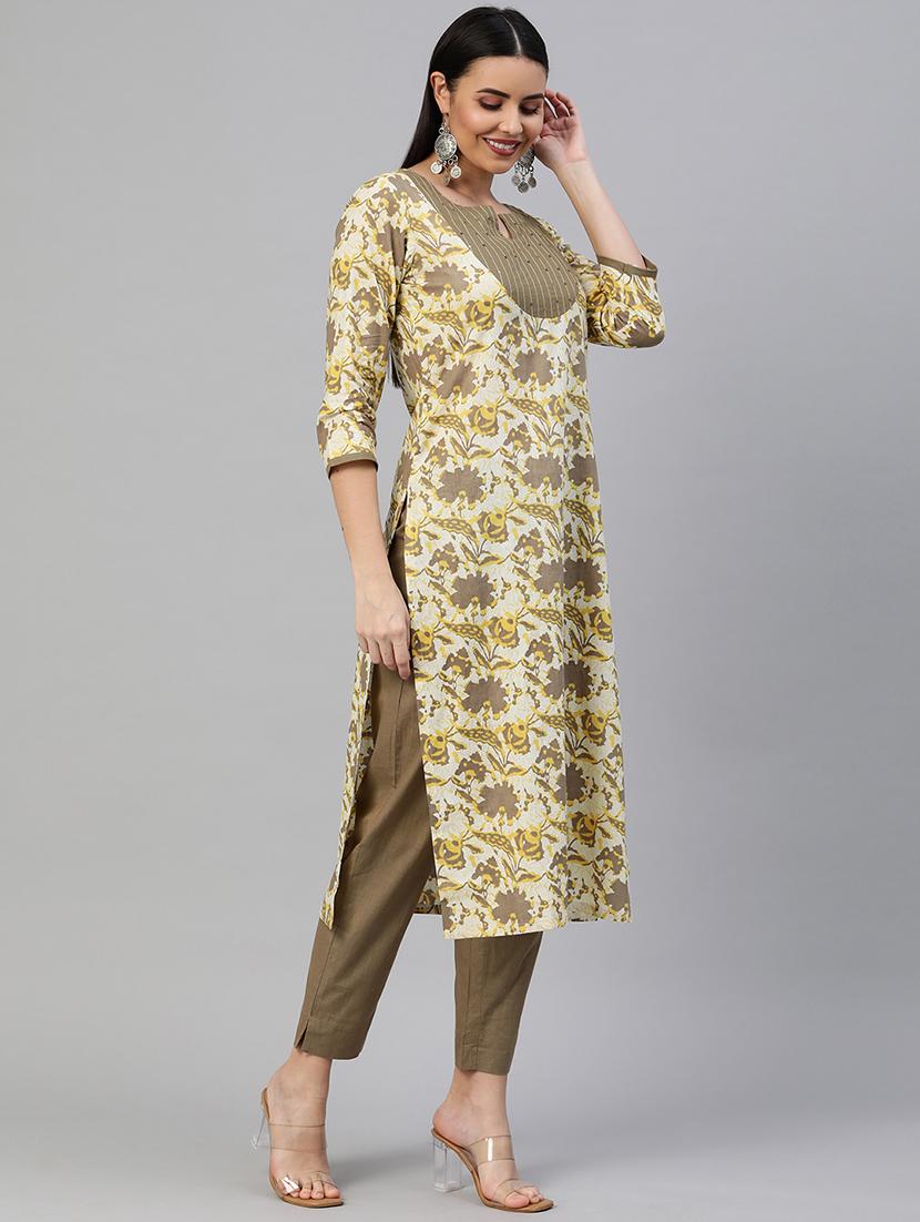 floral kurta pant set with dupatta  - 18520598 -  Standard Image - 1