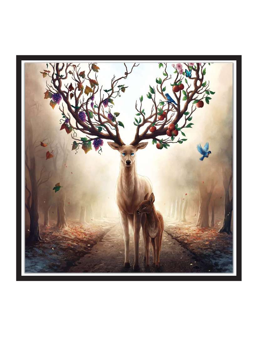 wall decal art prints on mdf board for decor (12x12 inches)  unframed & without glass