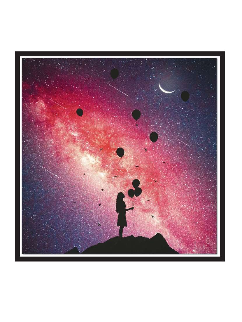 wall decal art prints on mdf board for decor (12x12 inches)  unframed & without glass