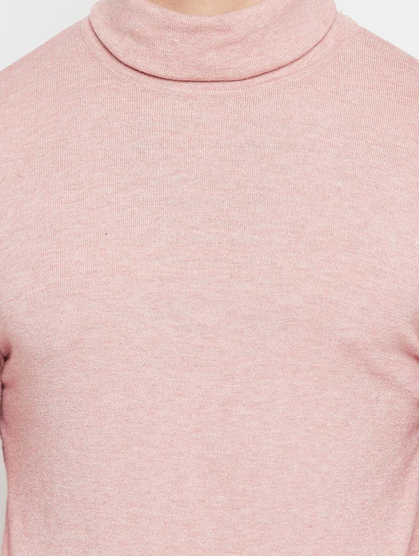pink solid pullover - 18522548 - Standard Image - 4