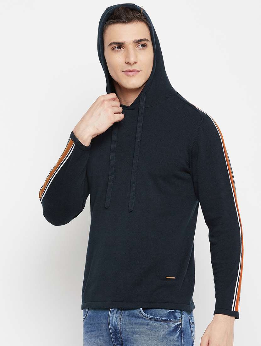 navy blue hooded pullover - 18522551 -  Standard Image - 1