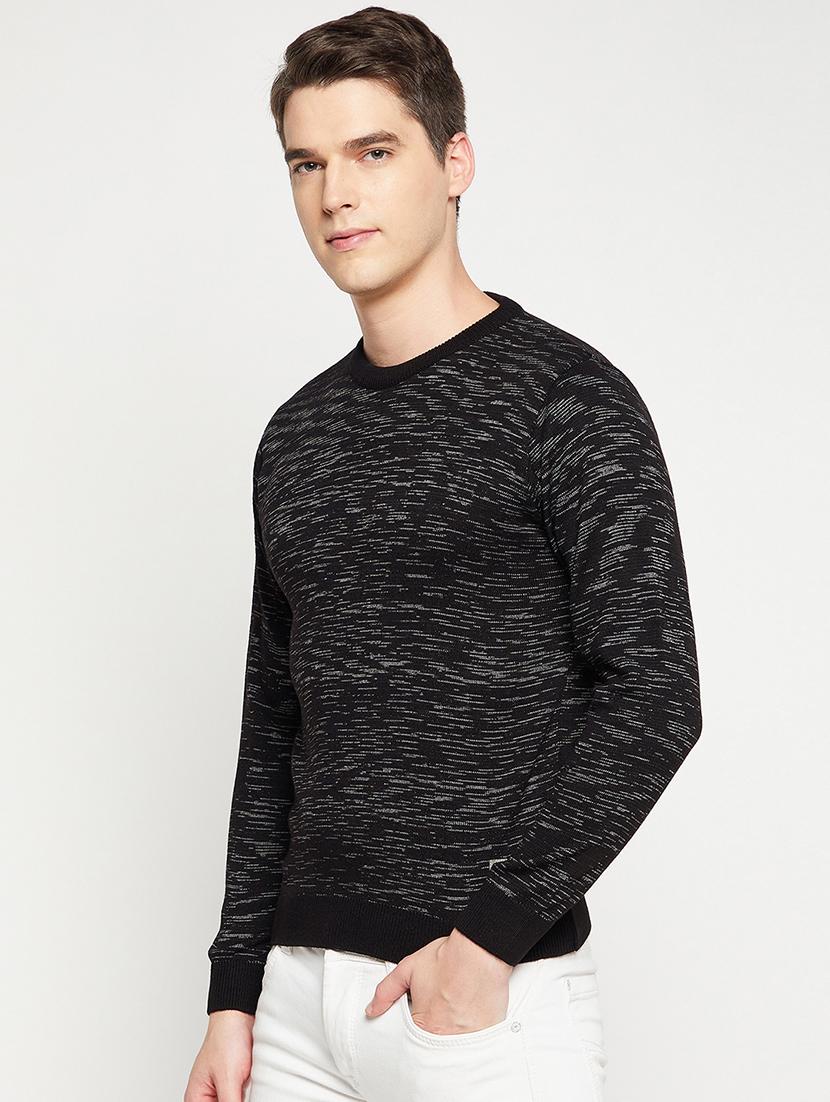 black self designed pullover - 18522555 -  Standard Image - 1