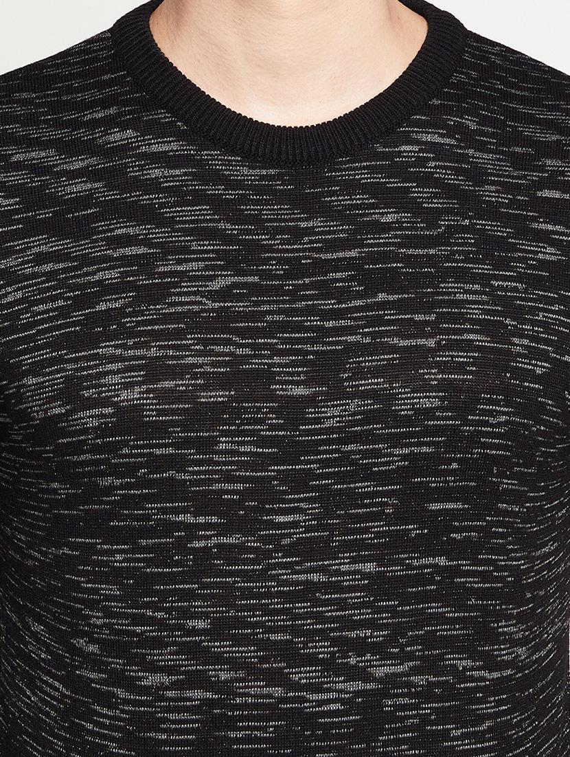 black self designed pullover - 18522555 - Standard Image - 4