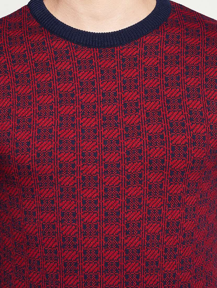 red geometric pullover - 18522562 -  Standard Image - 4