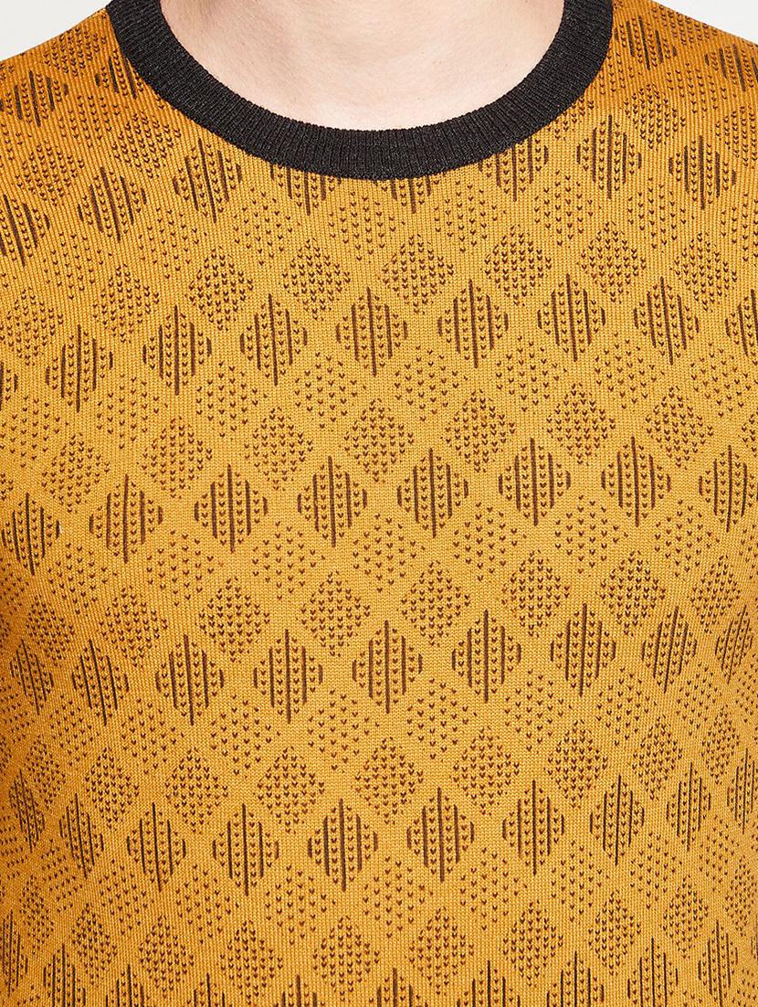 yellow geometric pullover - 18522575 - Standard Image - 4