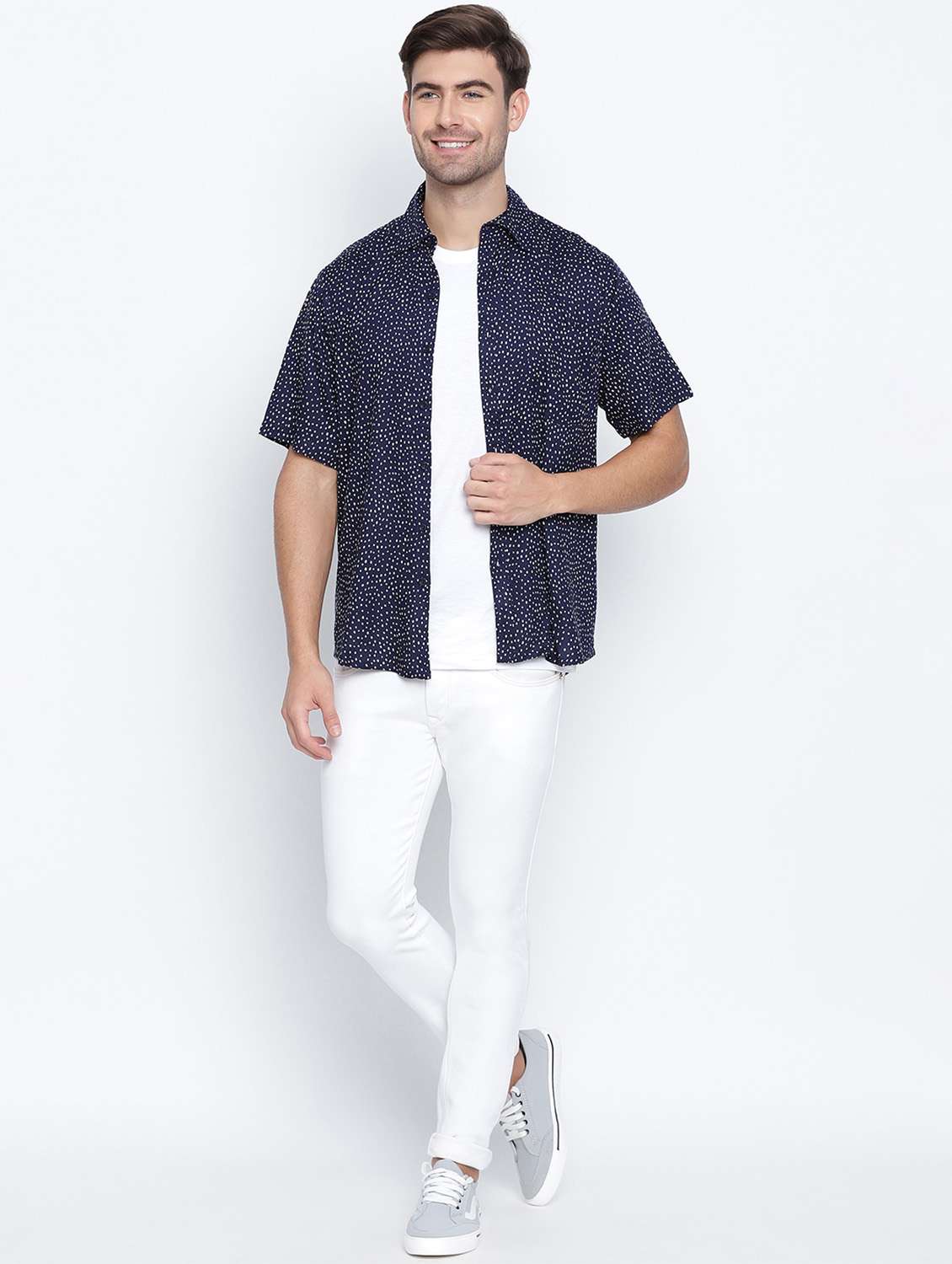 mens polka dots casual shirt - 18523564 -  Standard Image - 4