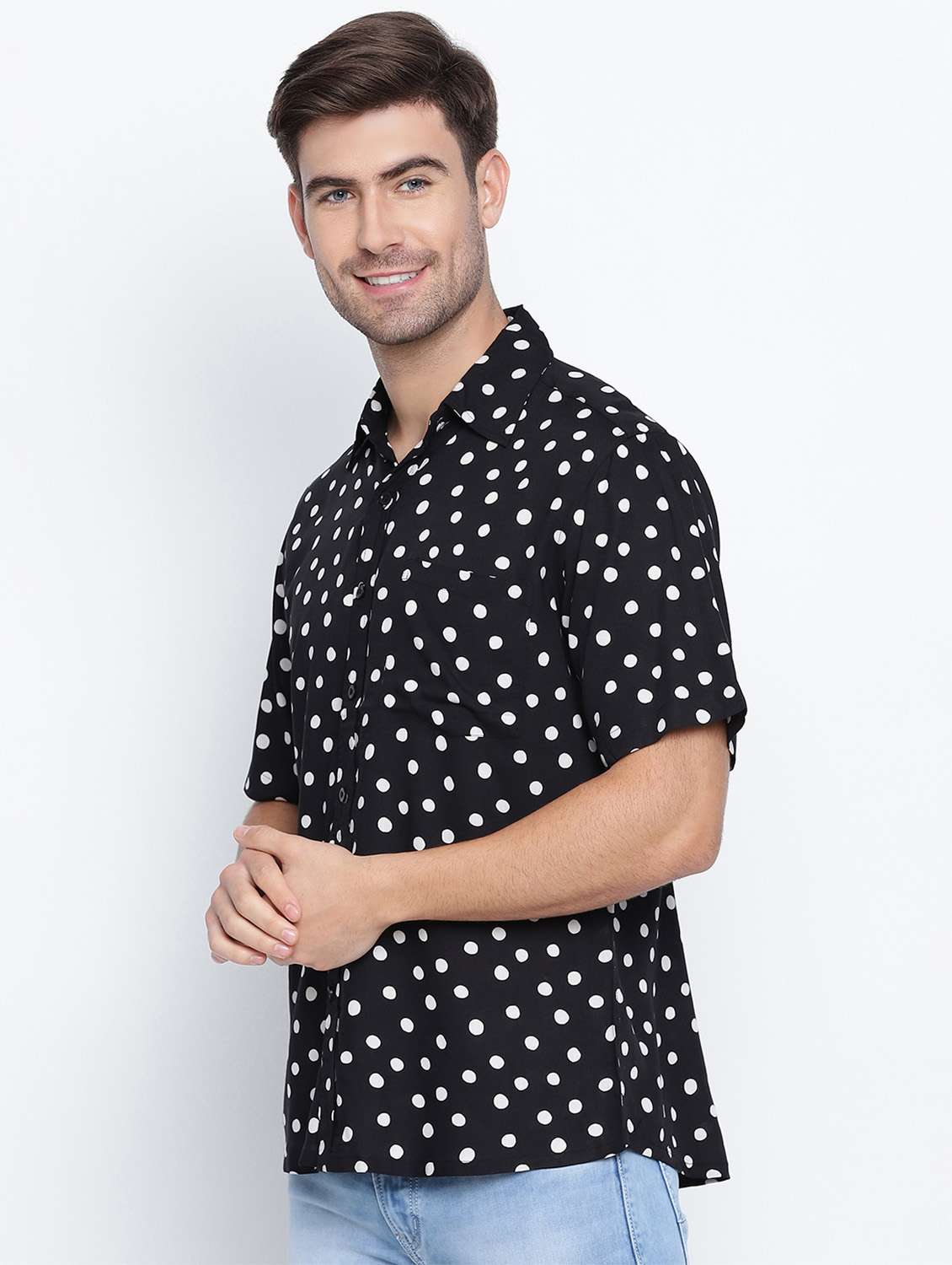 mens polka dots casual shirt - 18523569 -  Standard Image - 1