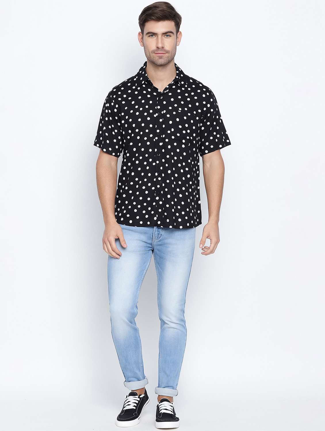 mens polka dots casual shirt - 18523569 -  Standard Image - 4