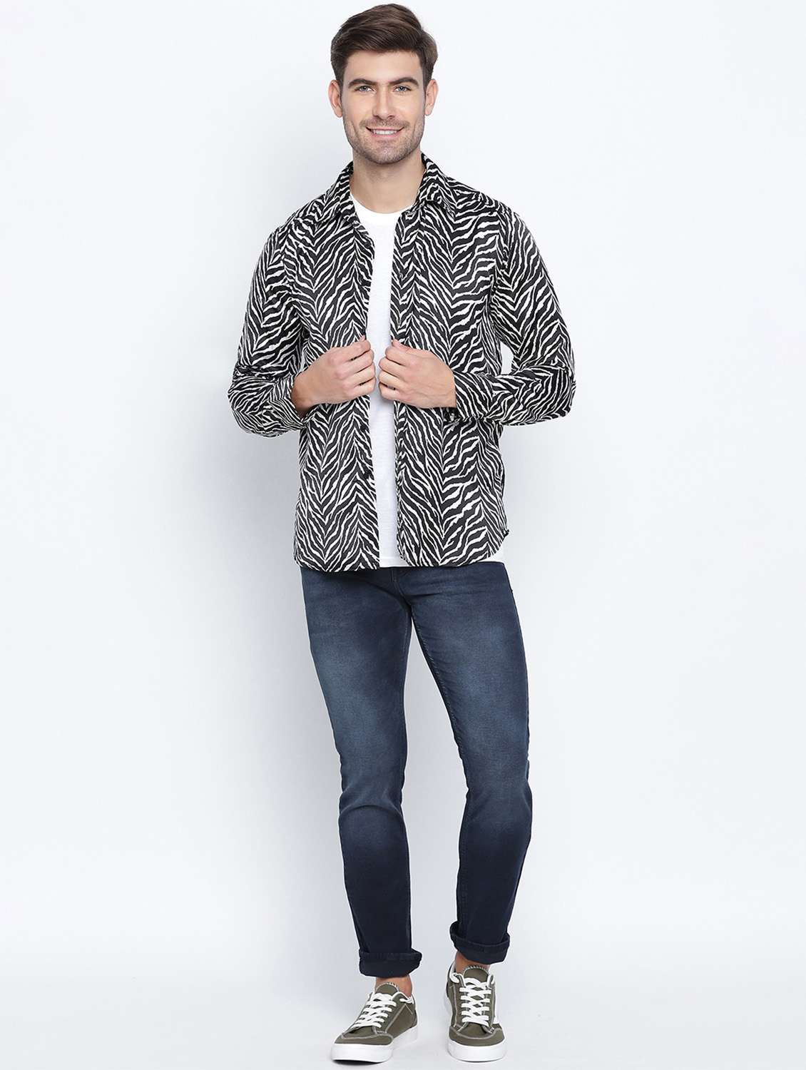 mens animal print casual shirt - 18523582 -  Standard Image - 4
