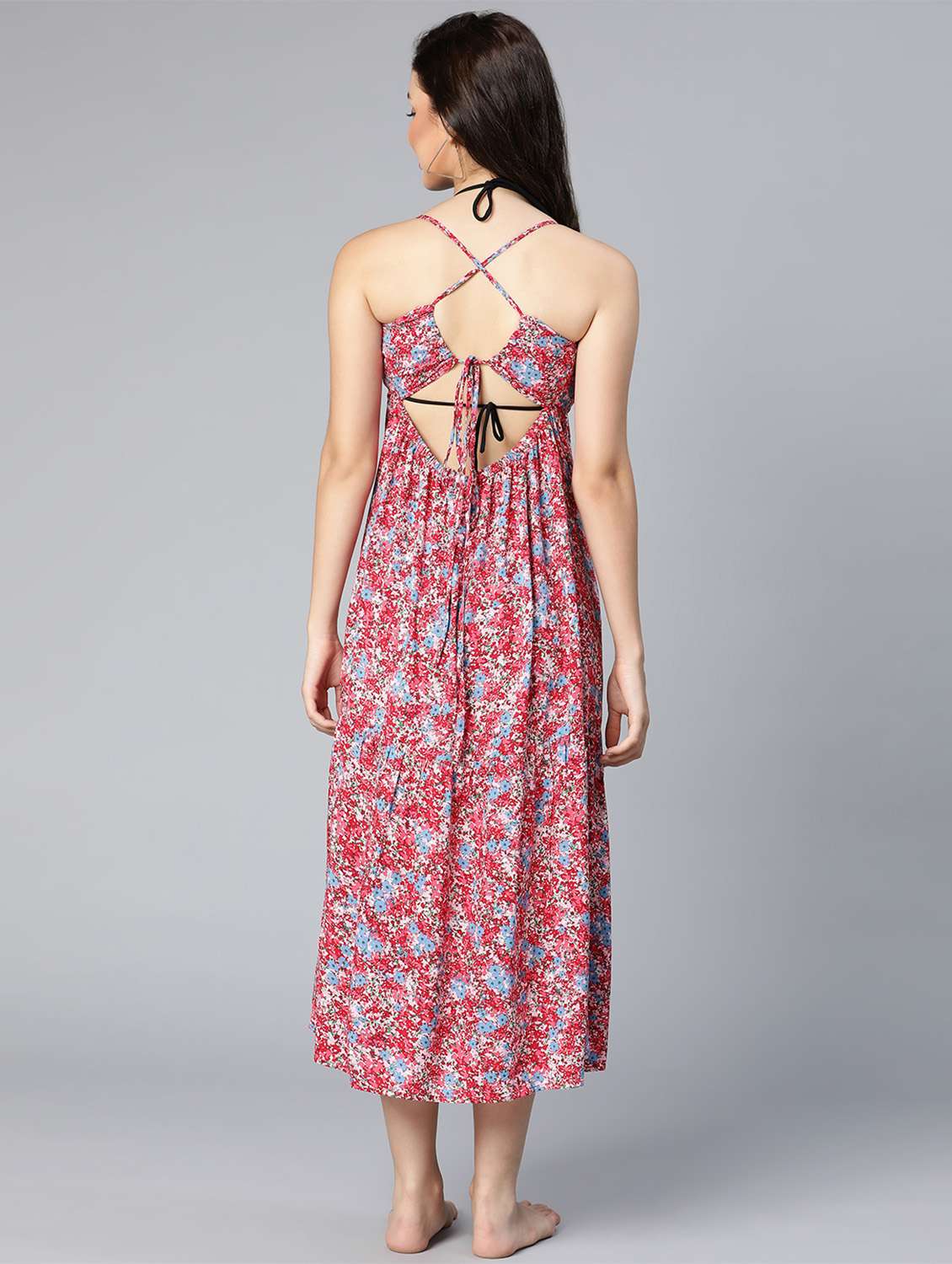 women's tiered dress color block dress - 18523628 -  Standard Image - 4