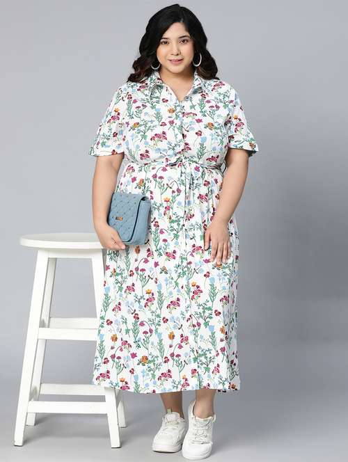 women's shirt floral dress - 18523645 - Standard Image - 0