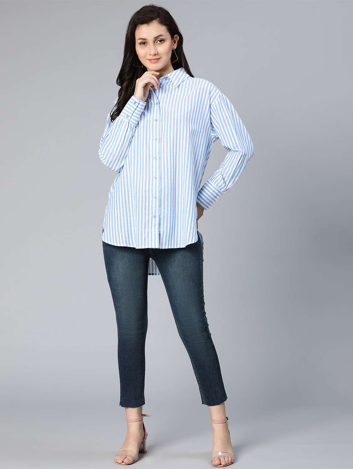 long sleeved striped regular shirt - 18523659 -  Standard Image - 4