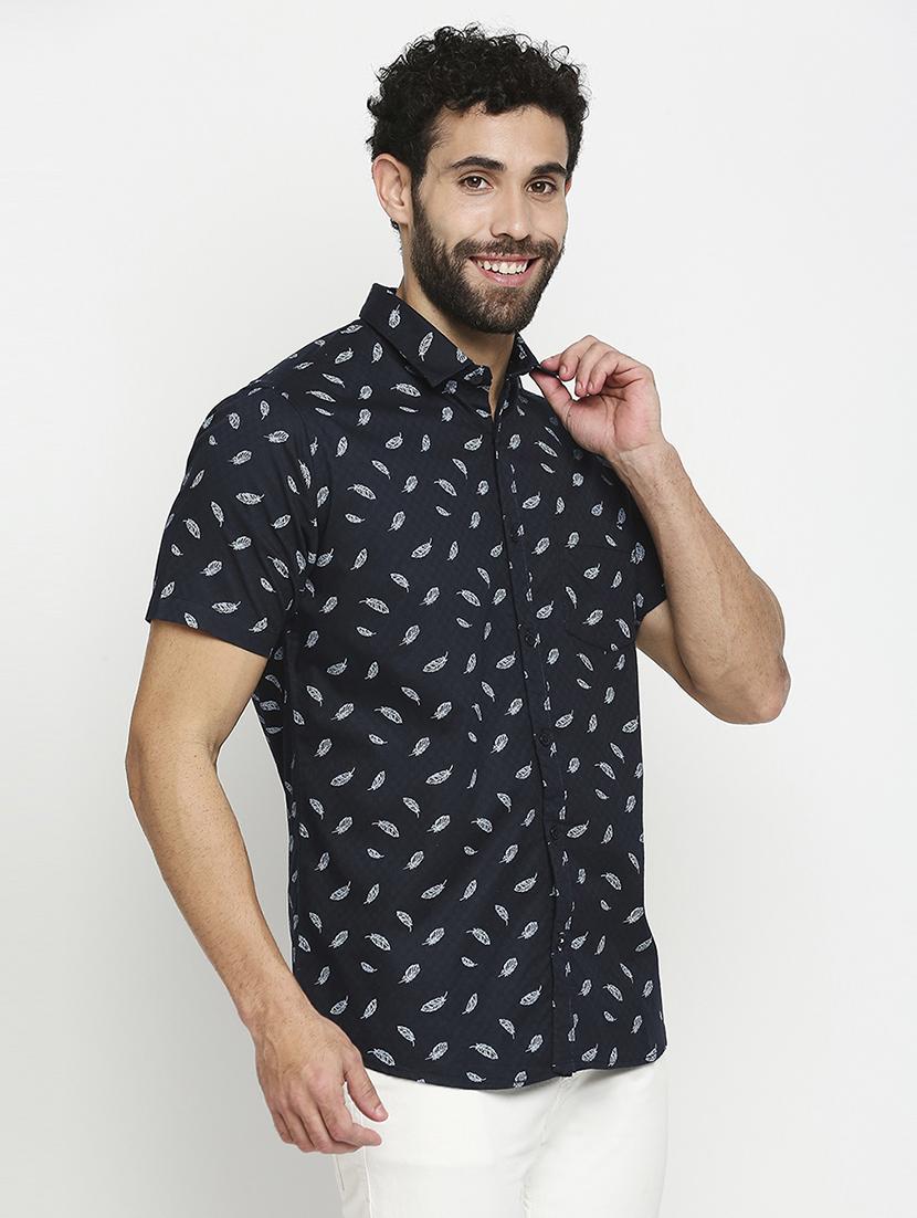 mens leaf print casual shirt - 18524160 -  Standard Image - 1