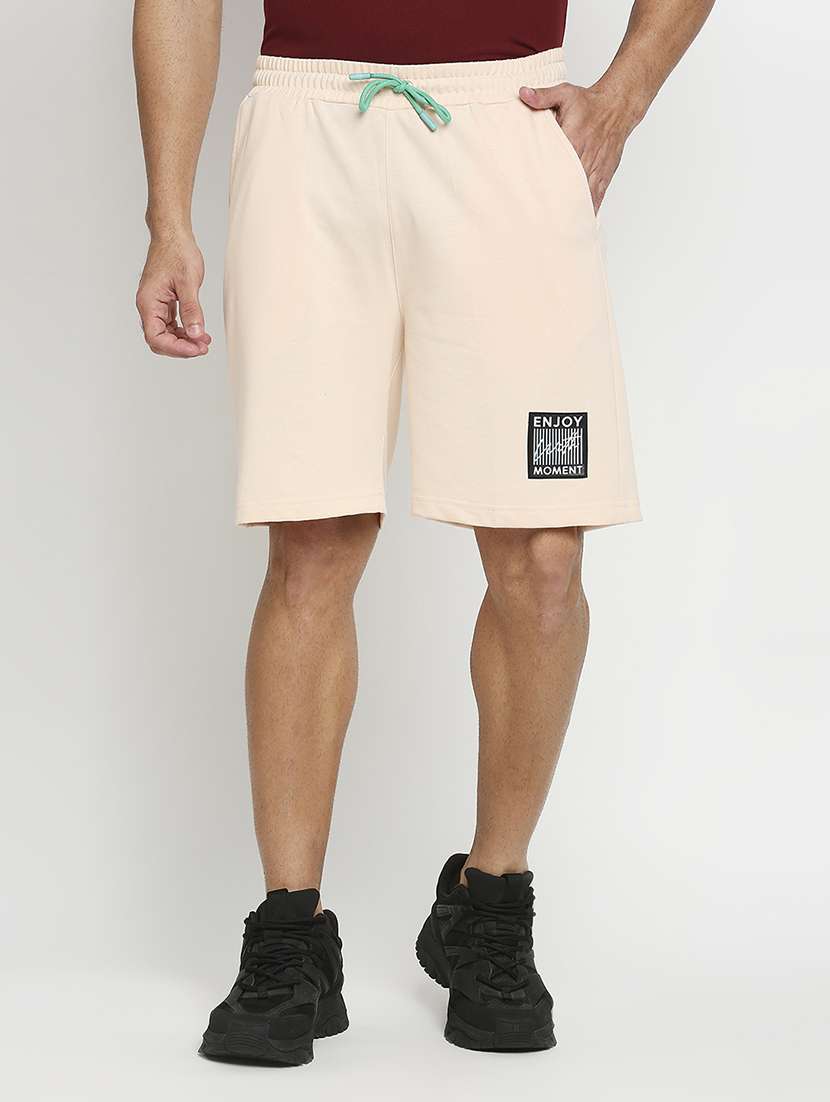 draw-string waist printed short