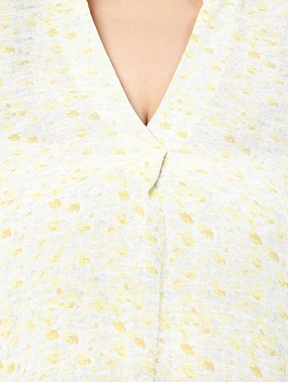 women's a line overlap neck top - 18524596 -  Standard Image - 4