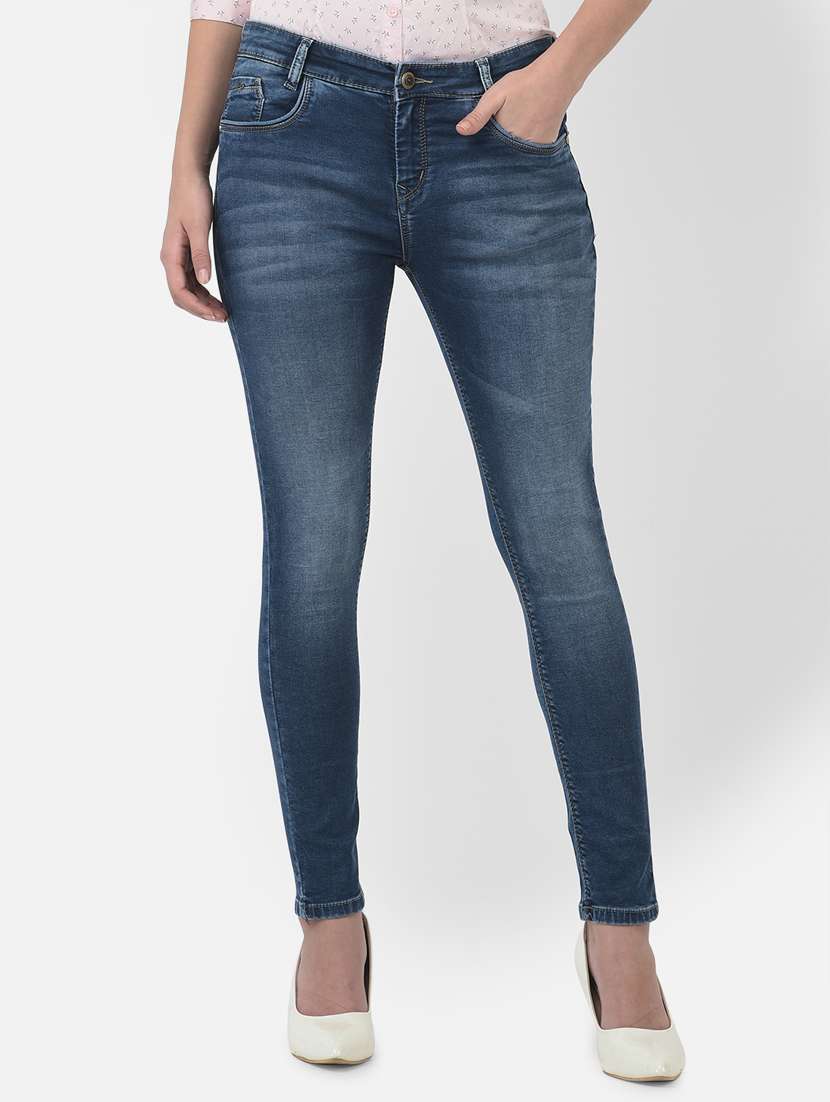 women's plain skinny fit jeans