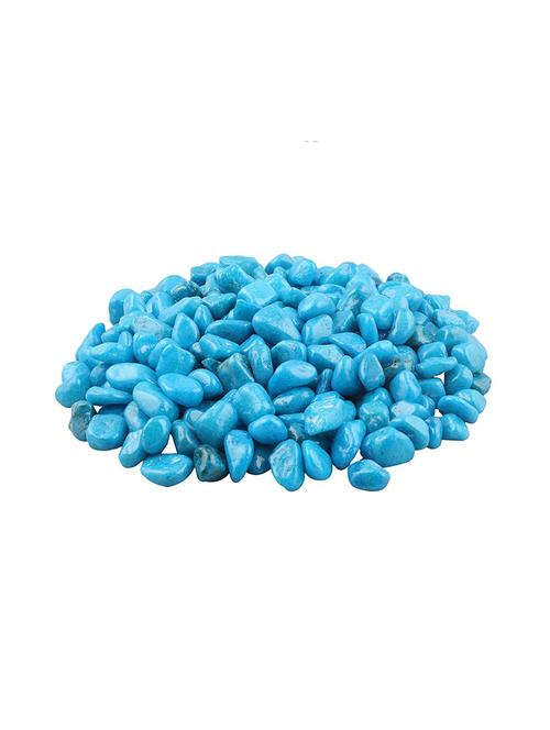 stone decorative aquarium and vase fillers pebbles for garden & home decor colour skyblue - 18526625 - Standard Image - 0