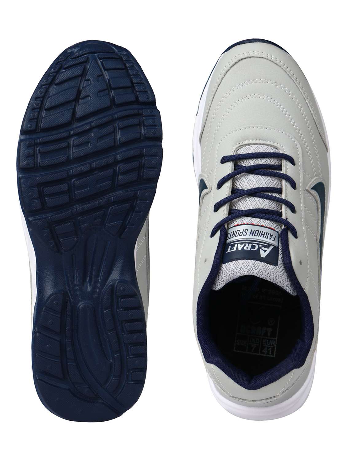 grey lace up sport shoes - 18526713 -  Standard Image - 4