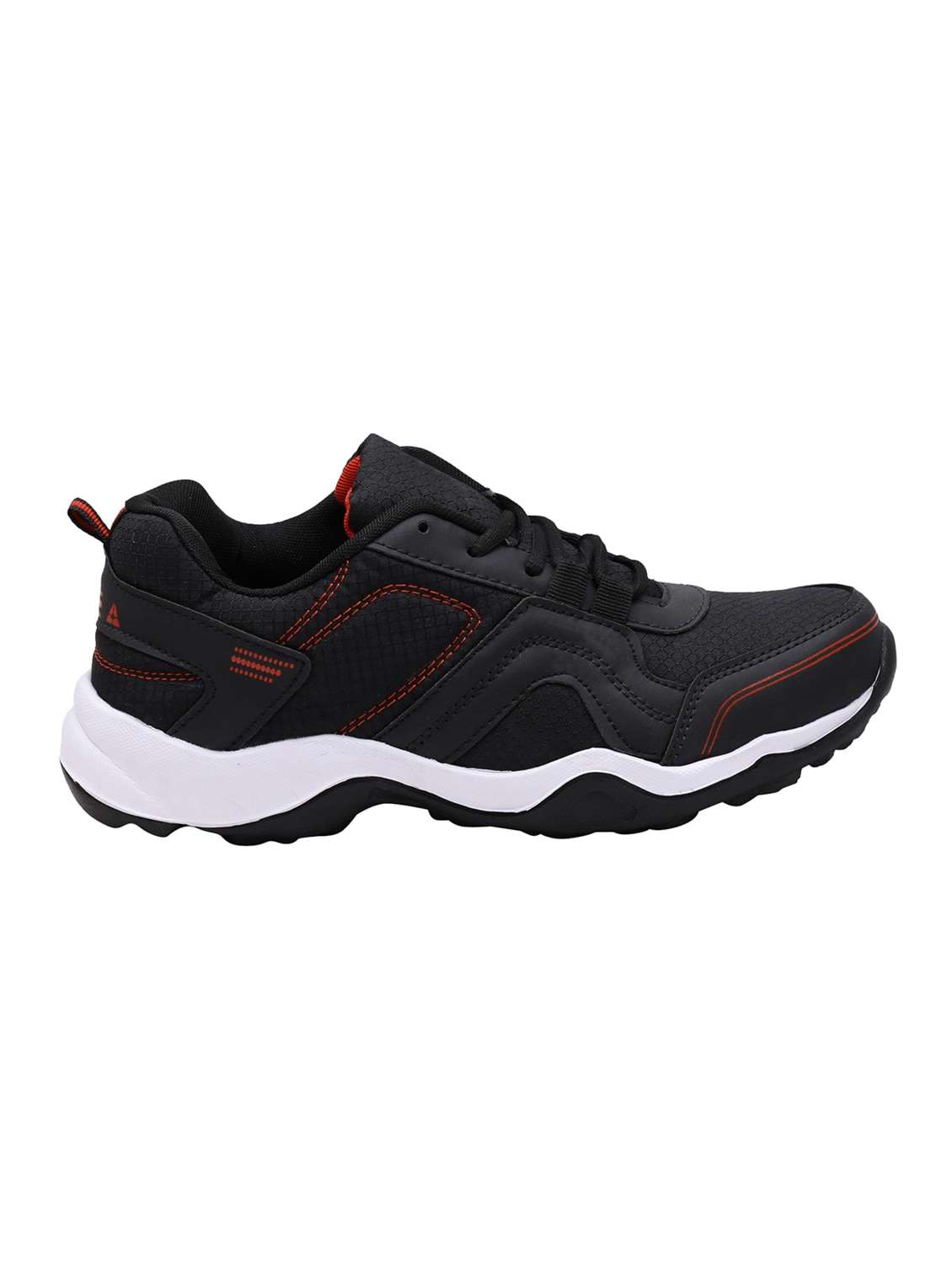 mens black lace up sport shoe - 18526777 - Standard Image - 1