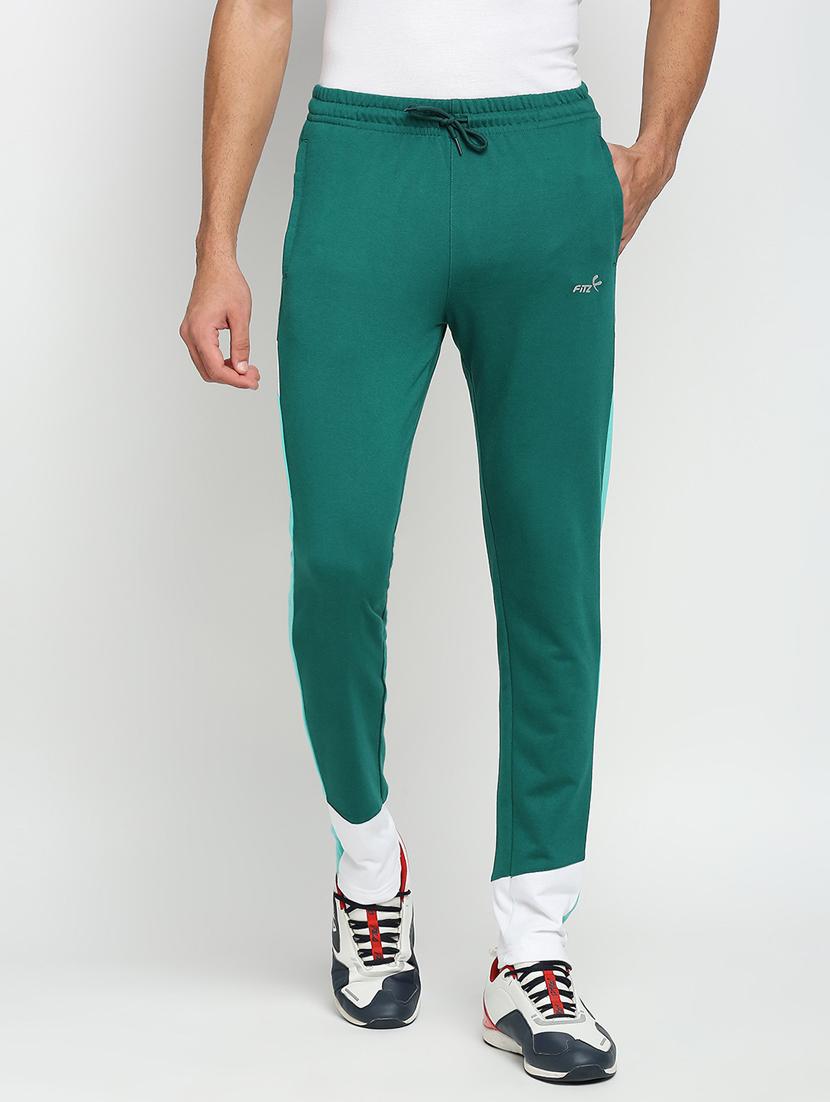 draw string waist color blocked joggers - 18528167 -  Zoom Image - 0
