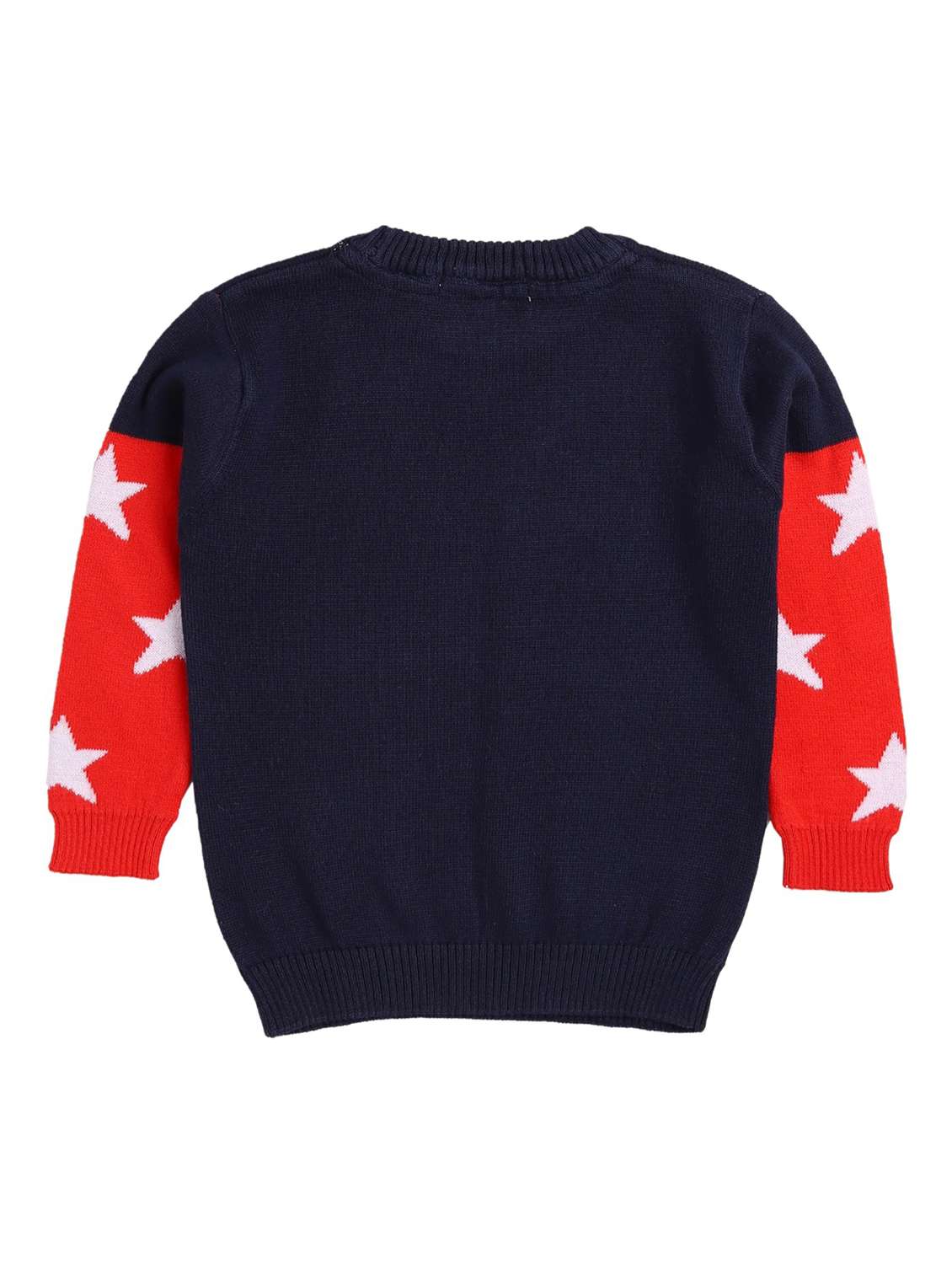 boys crew neck printed sweater - 18528282 -  Standard Image - 1