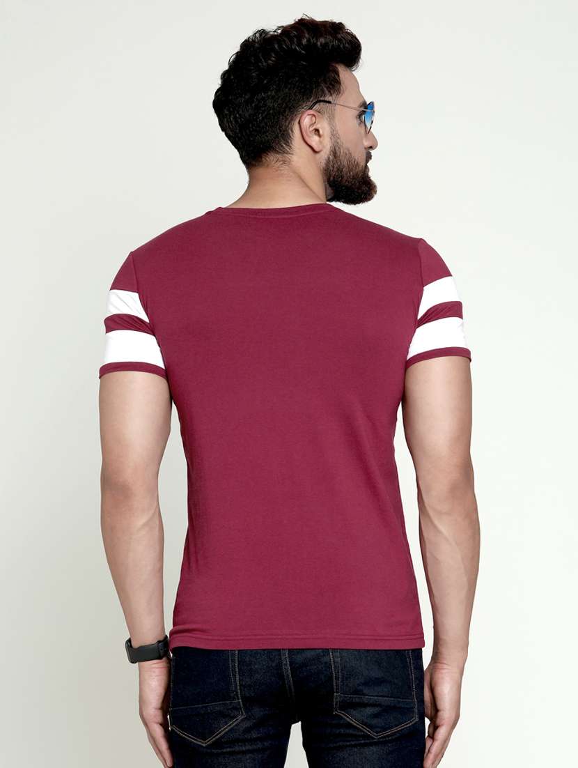 round neck cut & sew t-shirt - 18528739 -  Standard Image - 1