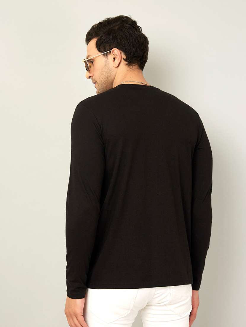 crew neck cut and sew t-shirt - 18528764 - Standard Image - 1